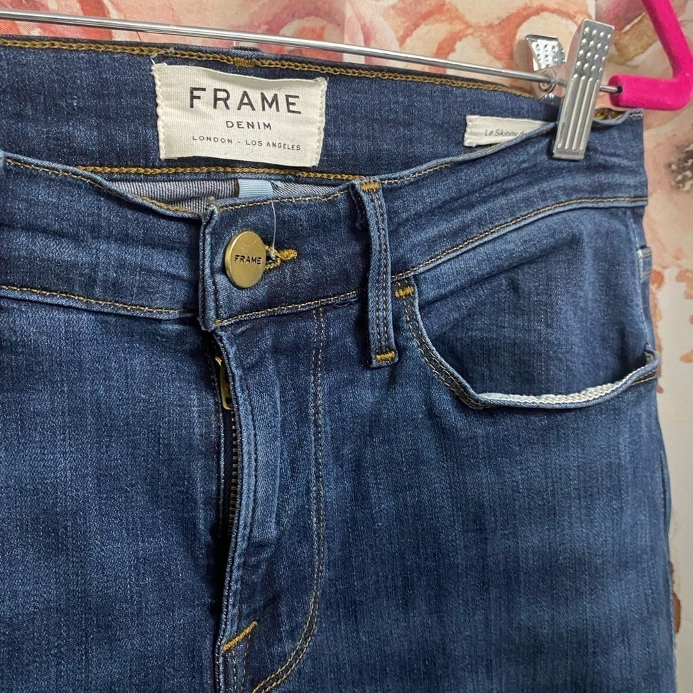 Size 27 frame skinny jeans - Picture 7 of 8